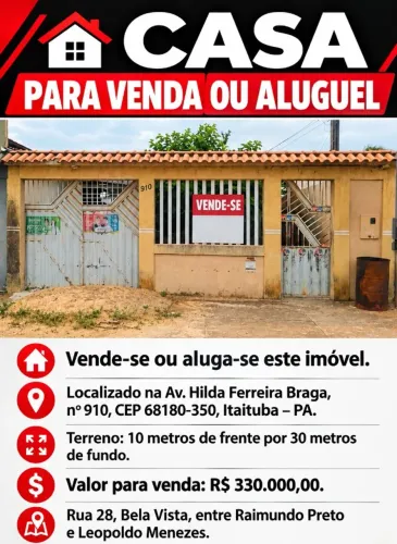 ? CASA PARA VENDA OU ALUGUEL! Está procurando uma casa? Essa pode ser a sua oportunidade
