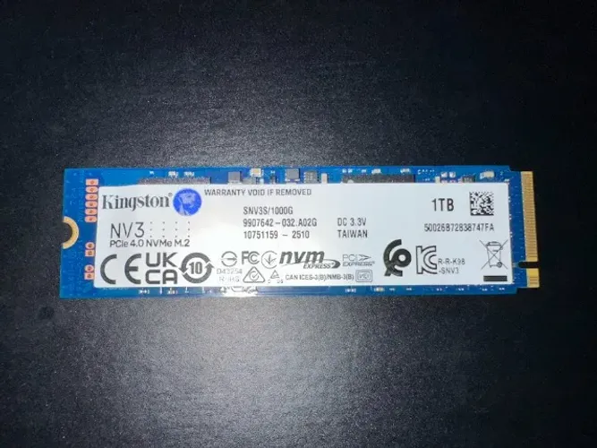 SSD Kingston NV3 1TB M.2 2280 NVMe Gen4 