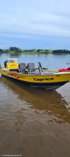 Lancha de Pesca e Passeio - Motor Mercury 100 CT4S com Apenas 59 Horas - Linda e Exclusiv