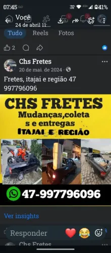 Fretes e carretos em balneário Camboriú
