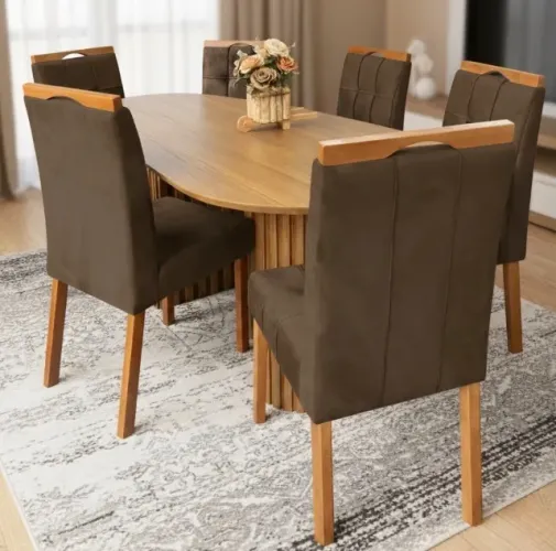 Conjunto de Jantar Alvorada 6 Lugares