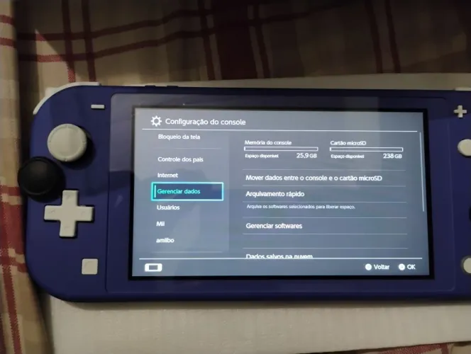 Nintendo Switch Lite novo na caixa