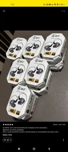 Fone De Ouvido In-ear Gamer Qkz Premium Ak6