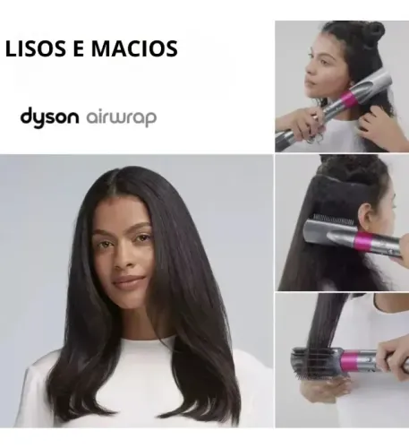 Escova Dyson Airwrap! Modelador e secador multifuncional para cabelos lisos e ondulados.