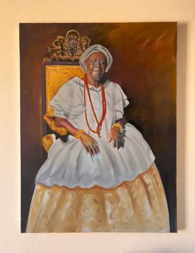 Quadro Obra de Arte Pintura Em Tela Arte Popular