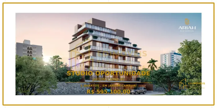 Seu Novo Lar: Studio com Garden em Jardim Camburi - ARIAH Residencial