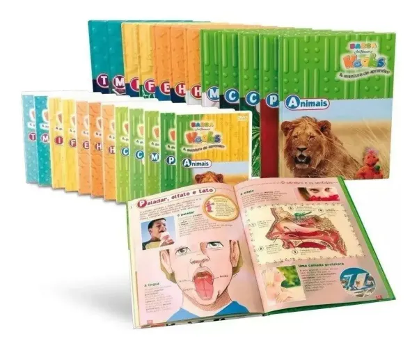 Barsa Hoobs Completa - De R$ 1.220 por R$ 350 - 12 Livros + 12 DVDs