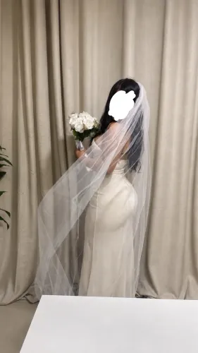 Vestido e véu de noiva