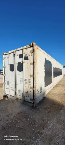 Reefer Fibra 12m sem piso e motor com fechamento fundos - para construção de casas/kitnets