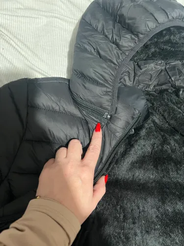 Jaqueta infantil unissex puffer peluciada
