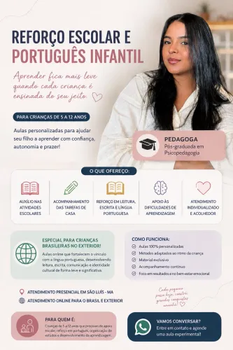 Dificuldades na Escola? Atendimento Individualizado Infantil Online e Presenci