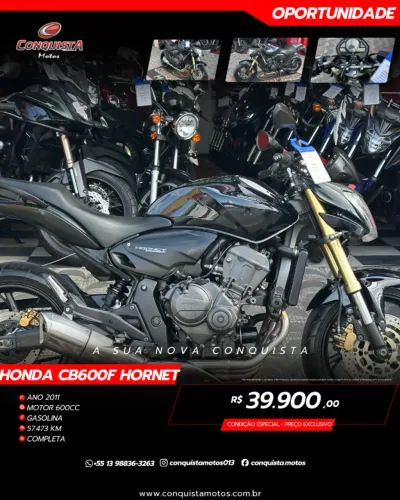 Hornet 600F 2011 - Km baixo (Conquista Motos)