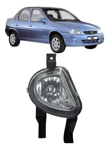 Farol De Milha Direito Corsa Classic 2000 A 2010 Transparente