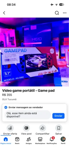 Vídeo game portátil- game pad 
