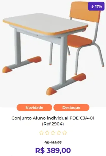Conjunto Aluno individual FDE CJA-01