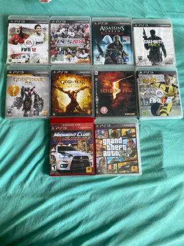 Lote de jogos de ps3