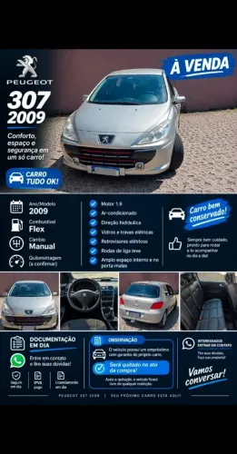 Peugeot 307 Soleil/ Presence 1.6/1.6 Flex 16V 5P 2009