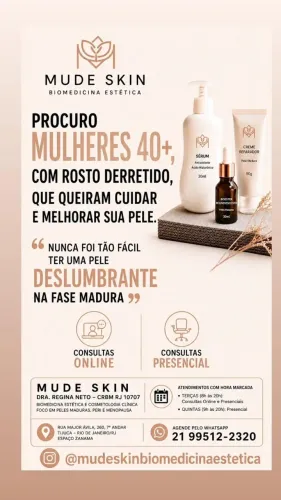 FLACIDEZ ROSTO DERRERIDO PELE MADURA