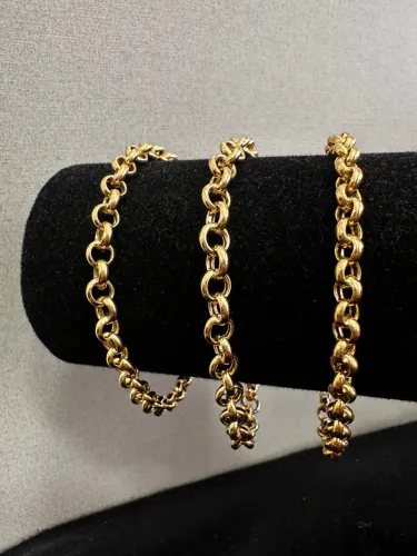 Pulseiras Elo Português de ouro 18k procedência garantia eterna