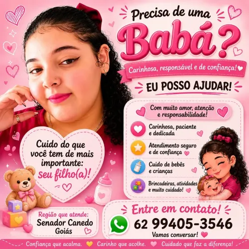 Precisa de uma Babá entre em contato.