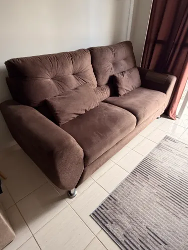 Sofá 3 Lugares Suede Amarilis Linoforte