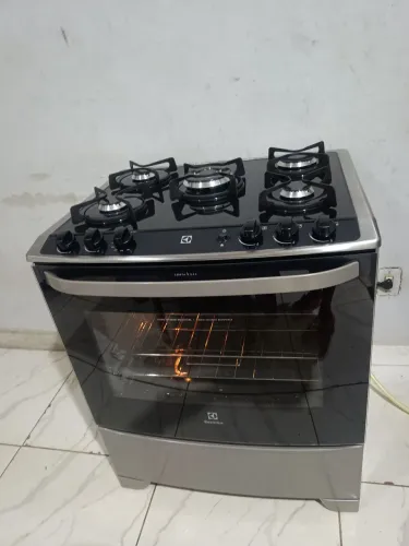 Fogão Eletrolux Cooktop 5 bocas cinza TD ok só usar