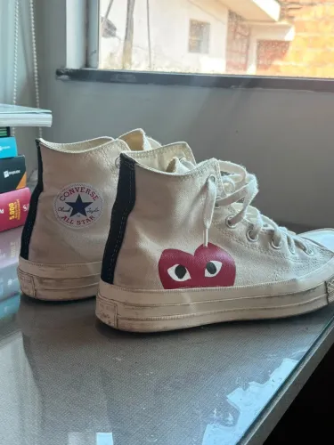 Tênis converse All star comme des garçons bege 37/38