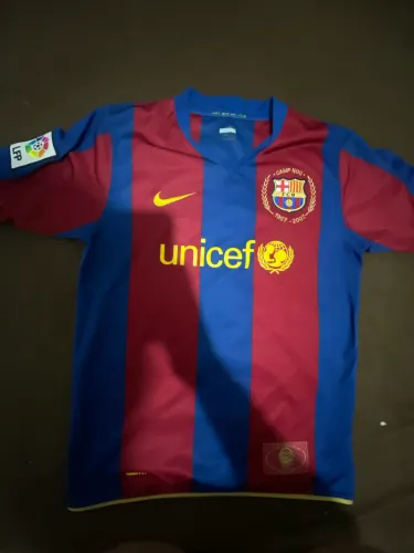 Camisa Barcelona 2007/2008 Nike Oficial Camp Nou 50 Anos - Tam G