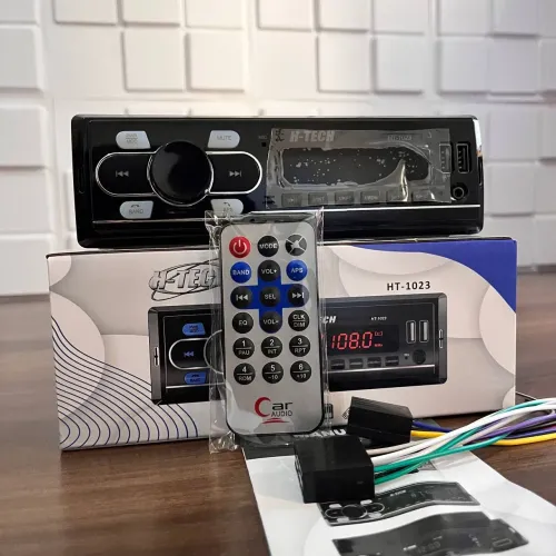 Som de carro mp3 - Bluetooth , Rádio Fm USB , completo