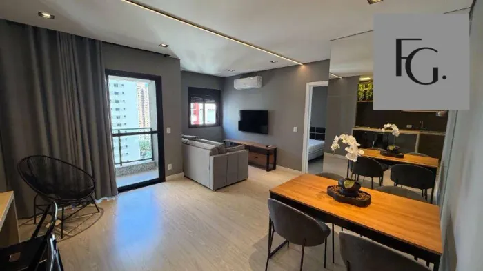 Apartamento com 1 dormitório para alugar, 58 m² por R$ 4.770,00/mês - Gleba Palhano - Lond