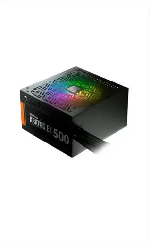 Fonte Gamdias, Kratos E1, 500W, 80% de Eficiência, RGB
