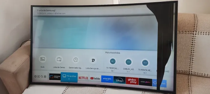 Smart TV Samsung 49" 4K UHD Curva - UN49MU6300G
