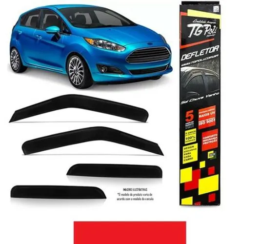 Calha de Chuva Ford New Fiesta Hatch 2011 2012 2013 2014 2015 2016 2017 f