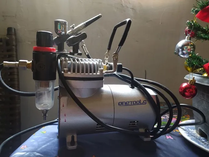 Kit Aerografo Compressor 110/220 Profissional + Aerógrafo $580