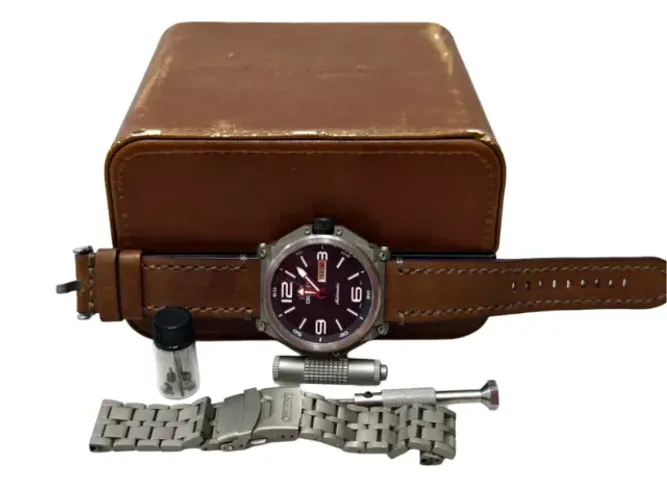 Relógio Orient Titanium - Todos Os Acessórios - Jóia Rara