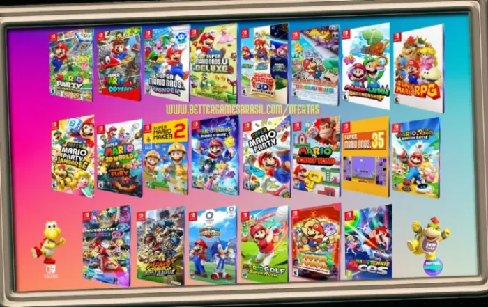 Marios Paper Kart Party Maker Allstar Wonder Odyssey Spark Fury Nintendo Tenis RPG Striker