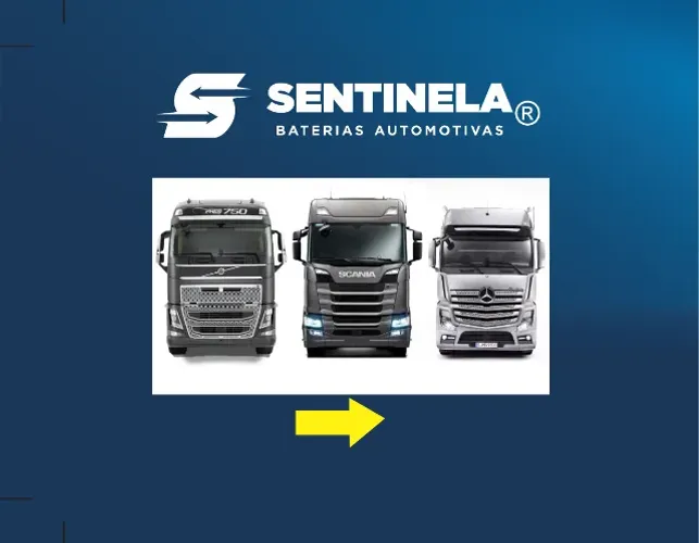 Bateria para Caminhões Volvo, Scania, Mercedes e Outros