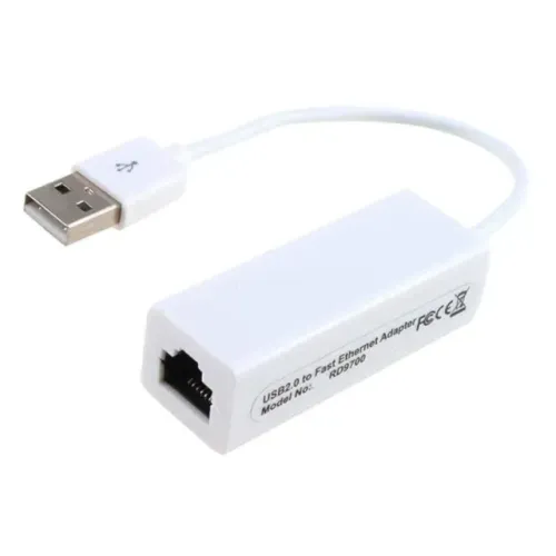 Adaptador Placa de Rede USB 2.0 RJ45 Knup HB-T80 10/100Mbps - WZetta