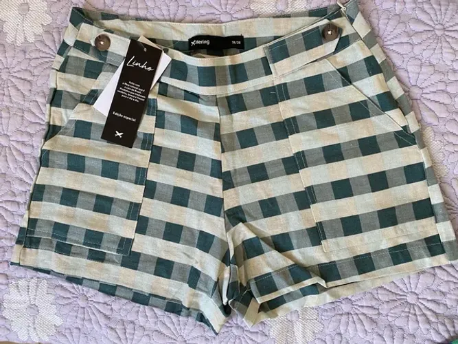 Short linho Hering feminino tam 38