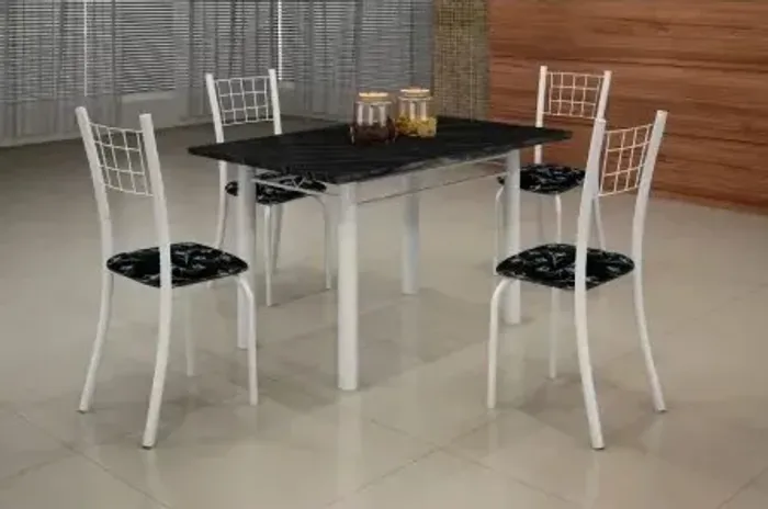 Conj Mesa Dany 100x60 4Cds Soma Frete Grátis Parcelamos Em Até 12X S/Juros