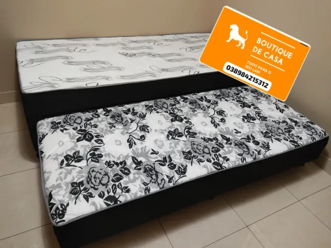 Mega promoção camas box solteiro com auxiliar