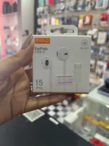 Fone de Ouvido EarPods USB-C 15 Pro - Novo