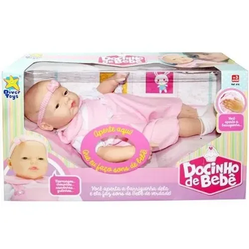 Boneca Docinho De Bebê 616 Diver Toys Promoção