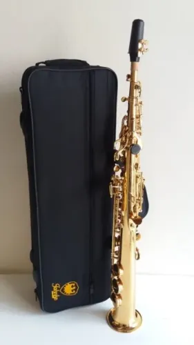 Saxofone Soprano Jahnke Sib (Si Bemol) Novo sem uso