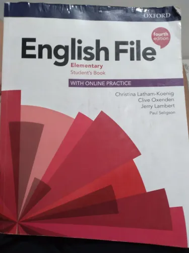 English File Elementary Student's Book, Fourth Edition" da Oxford. USADO em bom estado
