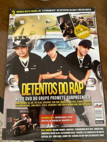 Revista Rap Nacional ed #05 Detentos do Rap + pôster Eduardo Facção Central
