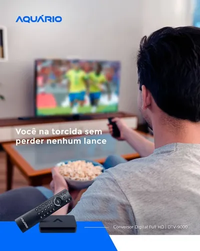 Conversor Digital Full HD Aquário para tvs não digitais 