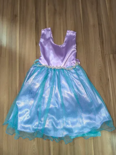Vestido Infantil Temático - Ariel, tamanho 2.