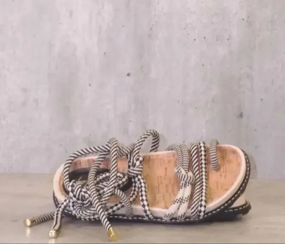 Sandália Corda Trançada - Estilo e Conforto