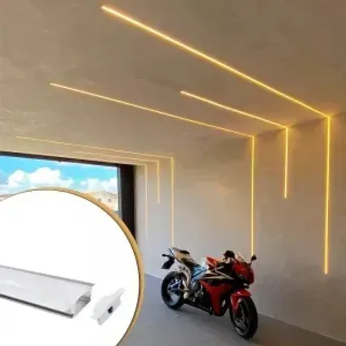 Perfil de LED Barra 2mts Slim embutir